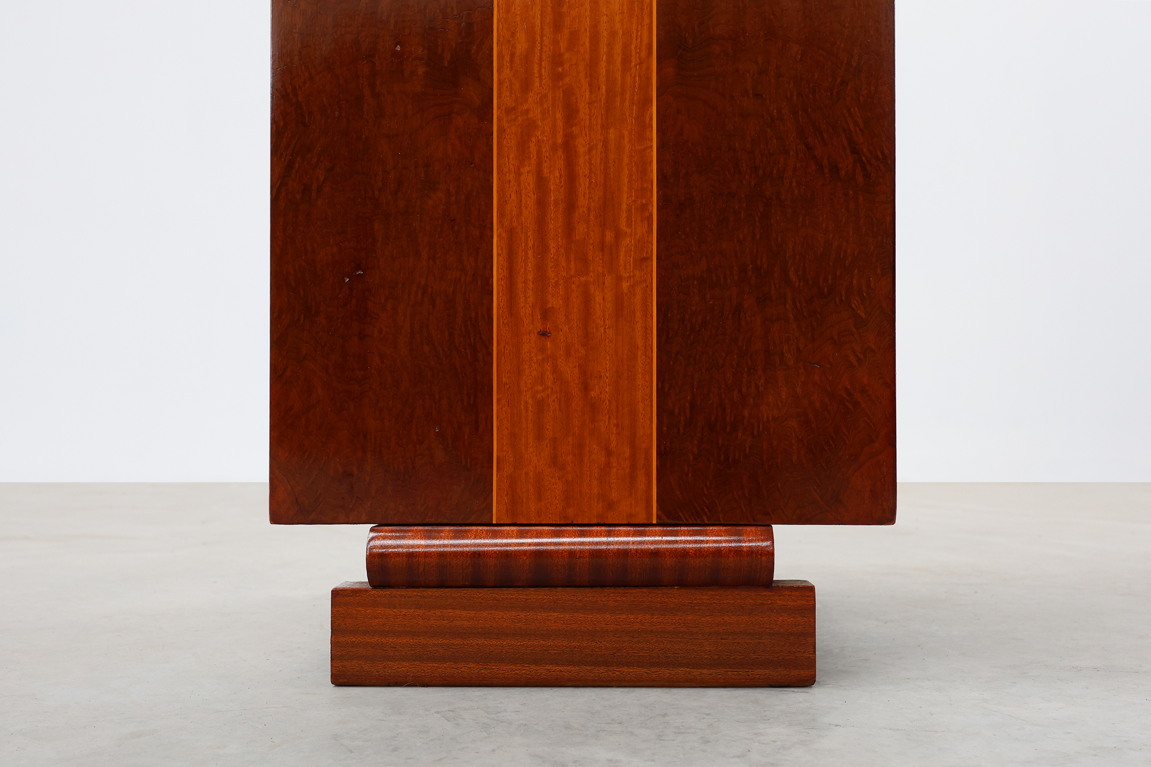 Unique Art Deco cabinet with veneer wood inlay, France 1920sthumbnail